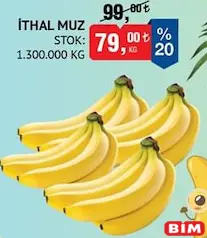 İTHAL MUZ KG fiyat ve kampanya bilgisi